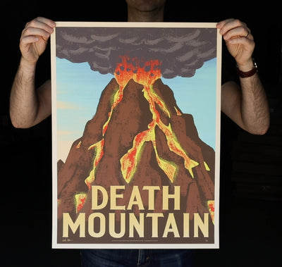 Death Mountain Print Limited Edition Gold