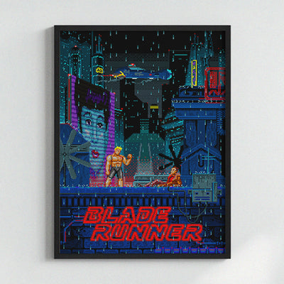 Blade Runner Pixel Art Print