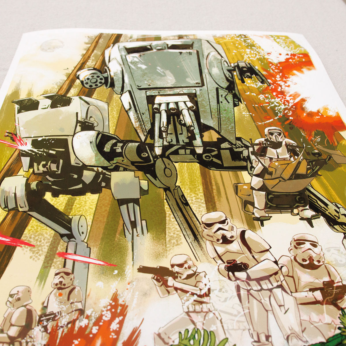 Endor Battle Scene Print
