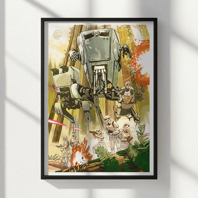 Endor Battle Scene Print