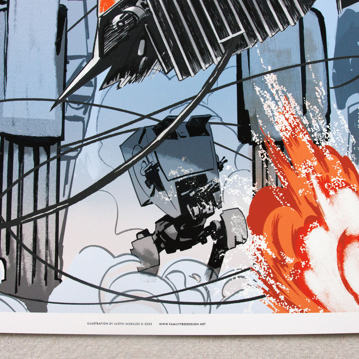 Hoth Battle Scene Print