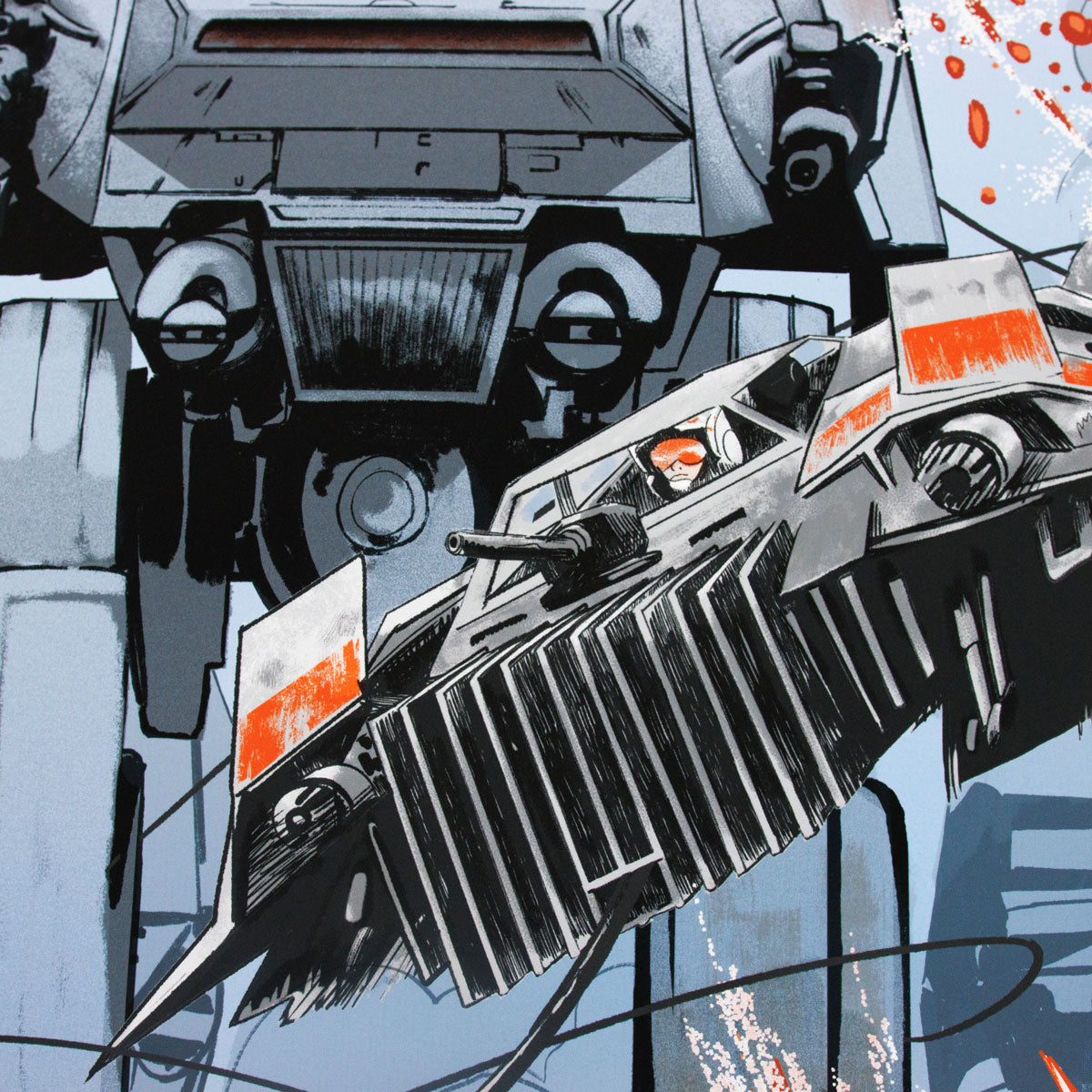 Hoth Battle Scene Print