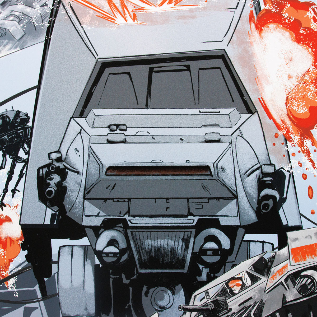 Hoth Battle Scene Print