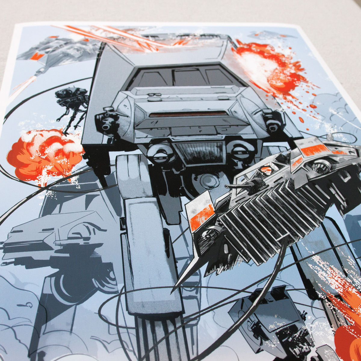Hoth Battle Scene Print