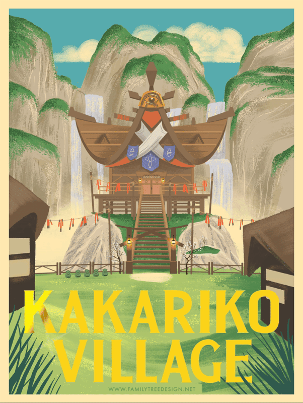 Kakariko Village Limited Edition Print