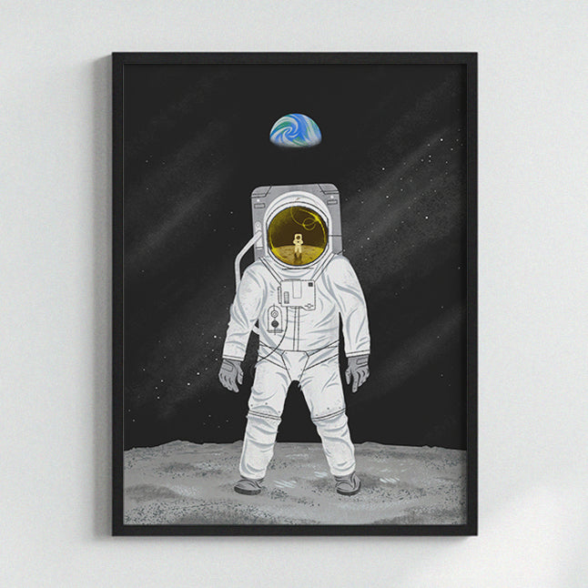 Lost on the Moon Art Print