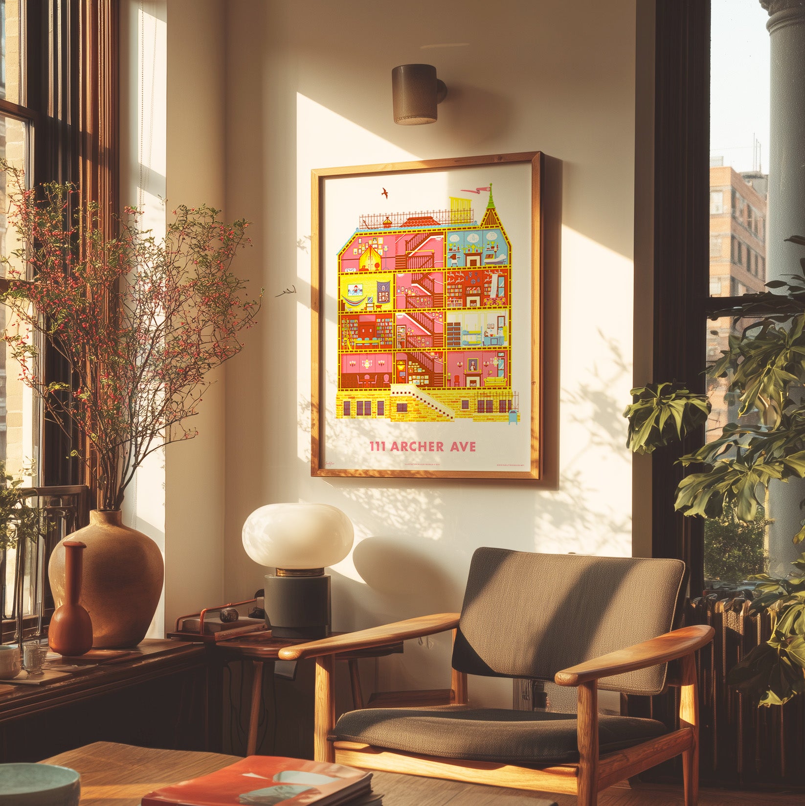 Royal Tenenbaums 111 Archer Ave Print