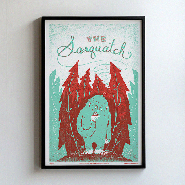 Monster Friends Sasquatch Print