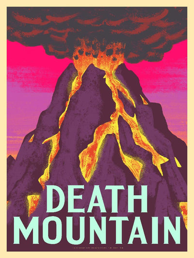 Death Mountain Blood Moon Print