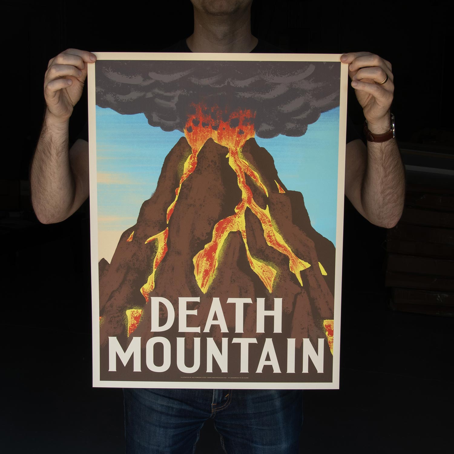 Legend of Zelda Death Mountain Print - Familytree