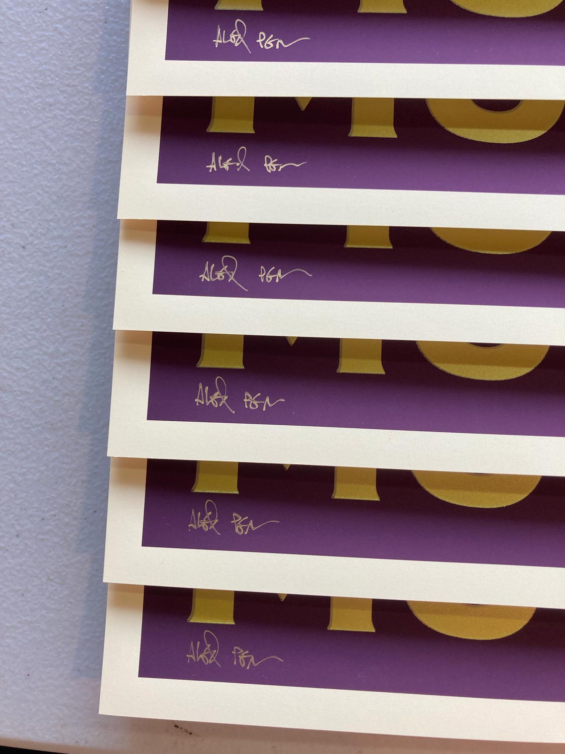 Death Mountain Blood Moon Print Limited Edition Gold