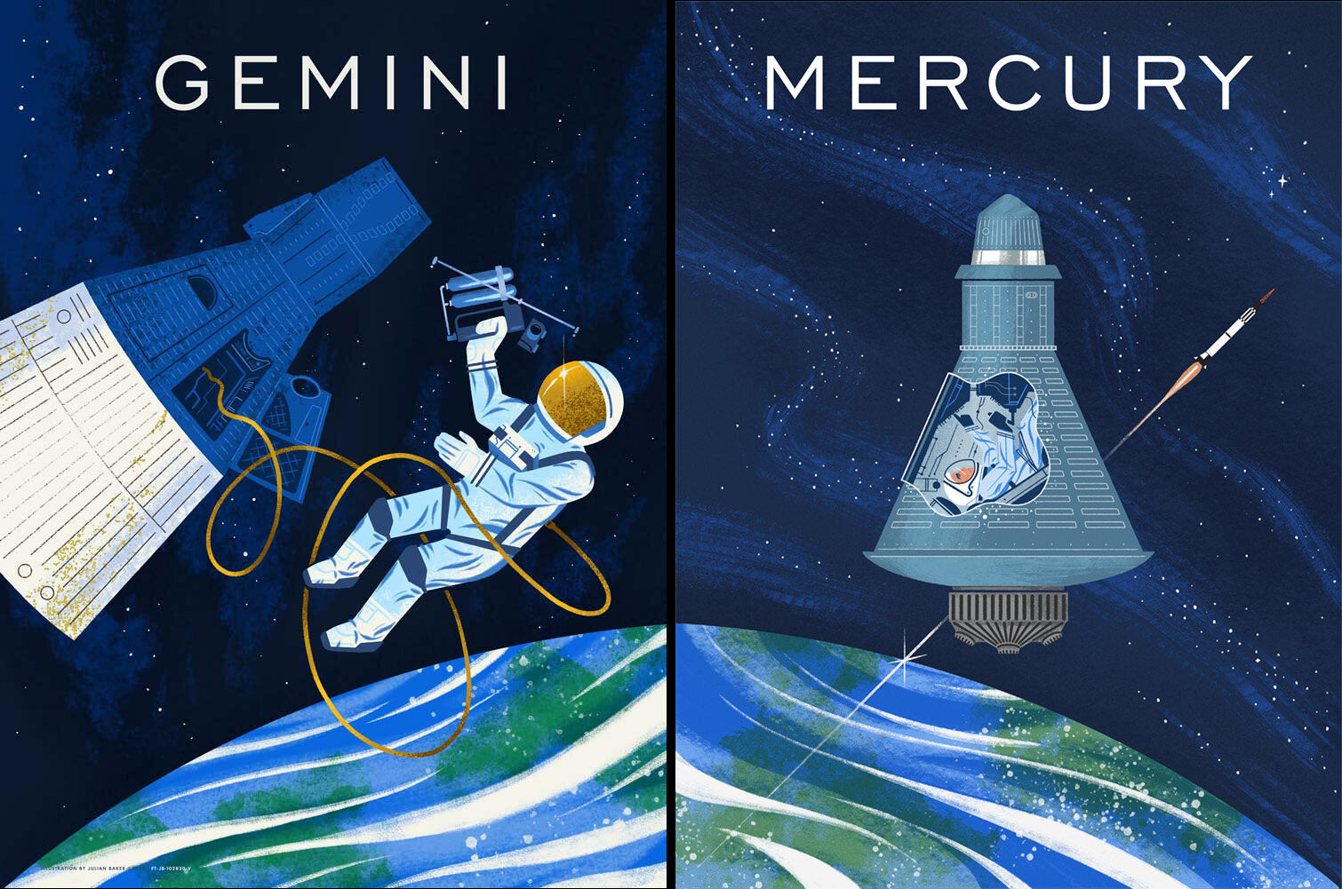 gemini spacecraft art