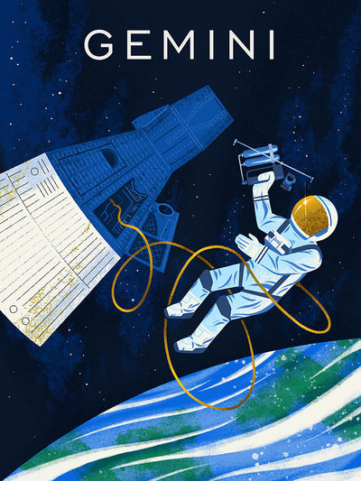 Gemini NASA Mission Poster