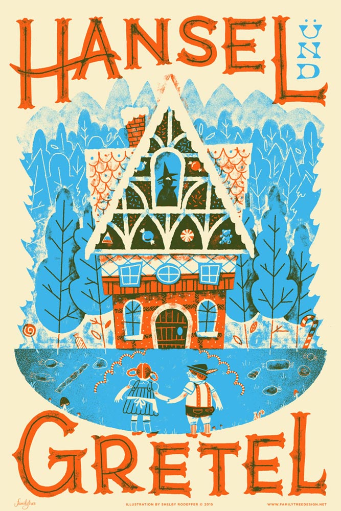 Fairy Tales Hansel and Gretel Print
