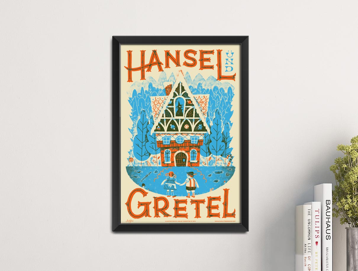 Fairy Tales Hansel and Gretel Print