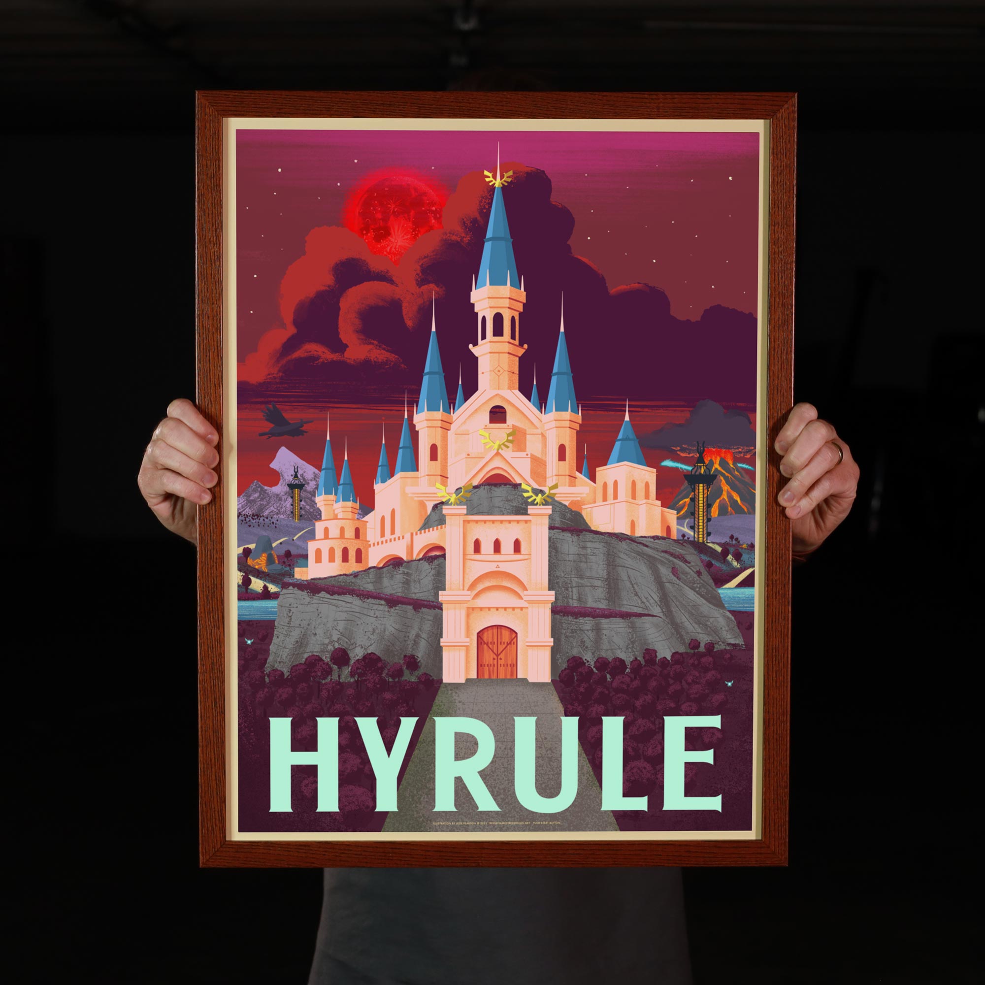 Hyrule Blood Moon Print