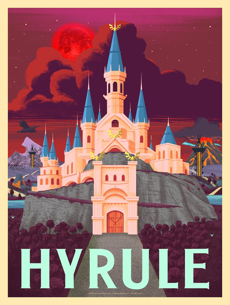 Hyrule Blood Moon Print