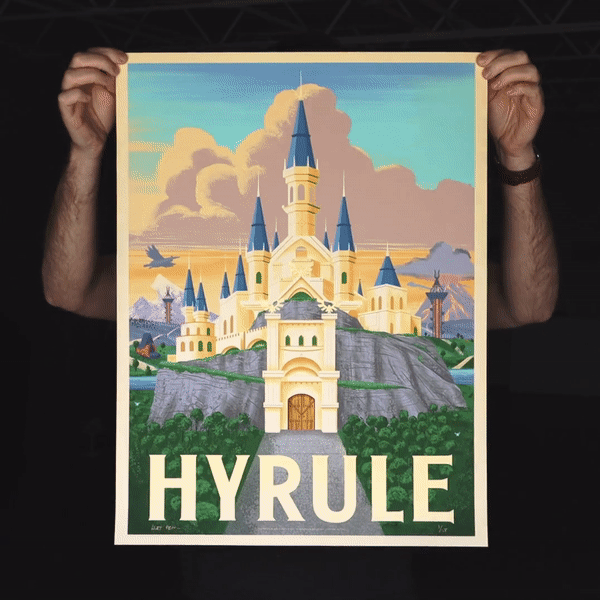 Hyrule Print Limited Edition Gold