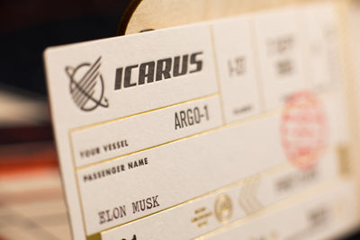 Icarus Mars Ticket & Enamel Pin