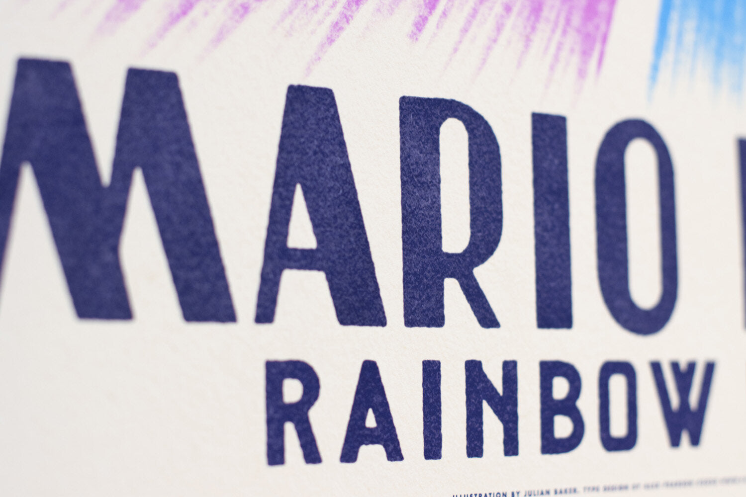 Mario Kart Rainbow Road Print