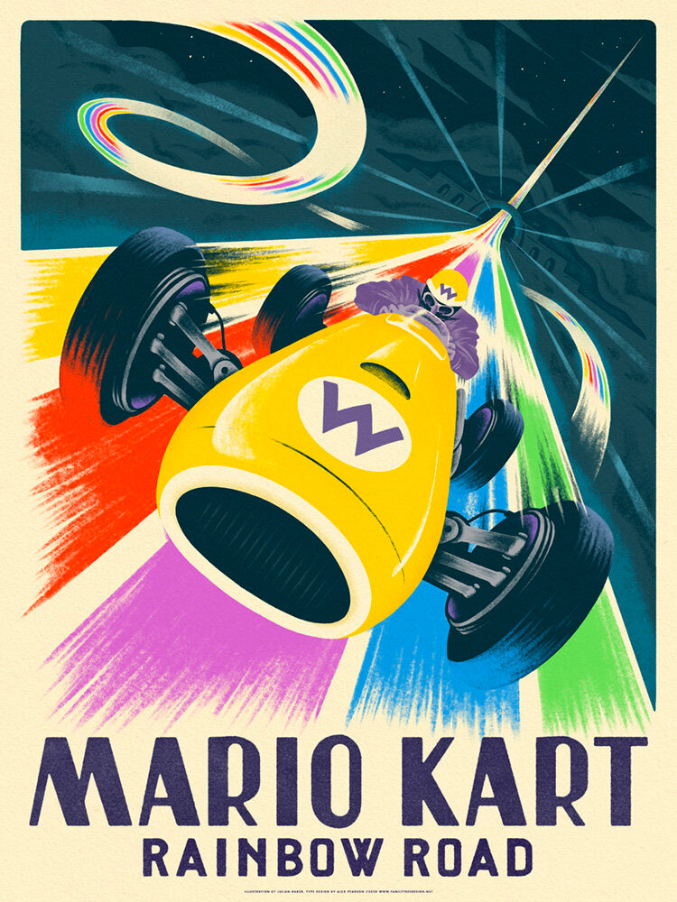 Mario Kart Grand Prix Print by Alex Pearson - Familytree