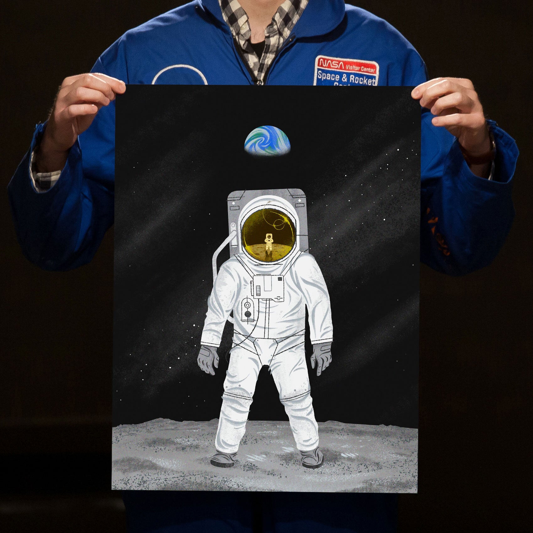 Lost on the Moon Art Print