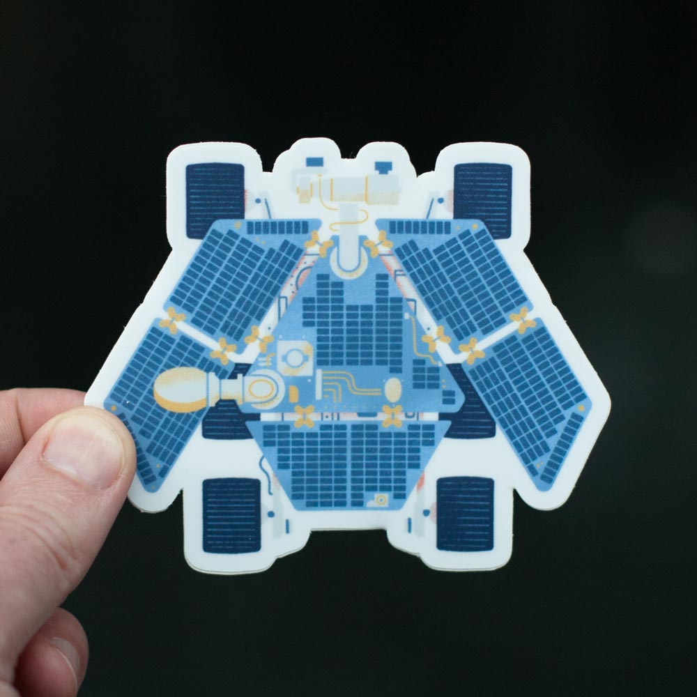 Opportunity Mars Rover Sticker - Familytree
