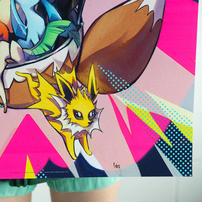 Pokemon Eeveelutions NEON Limited Edition Print