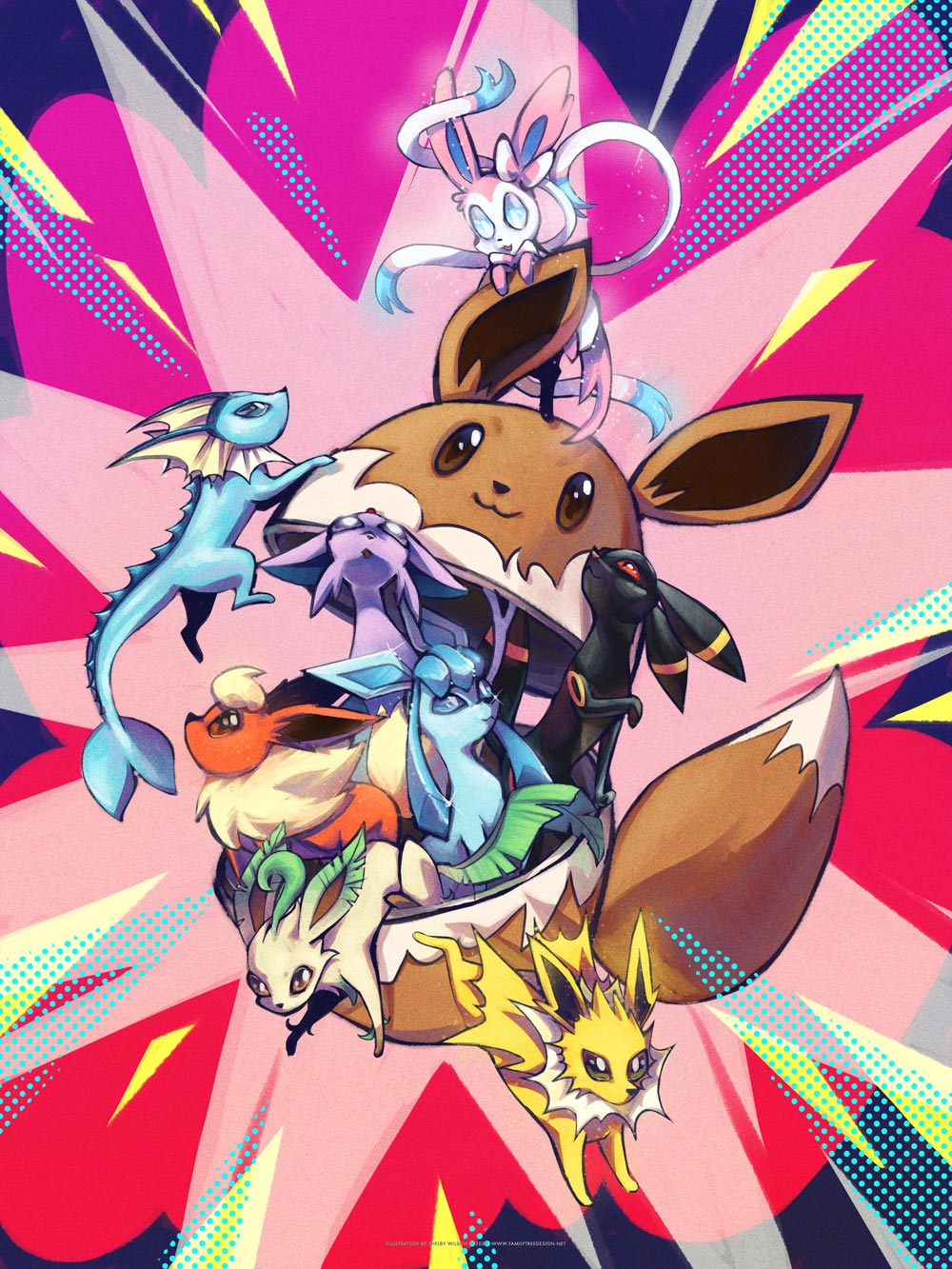 Pokemon Eeveelutions Print