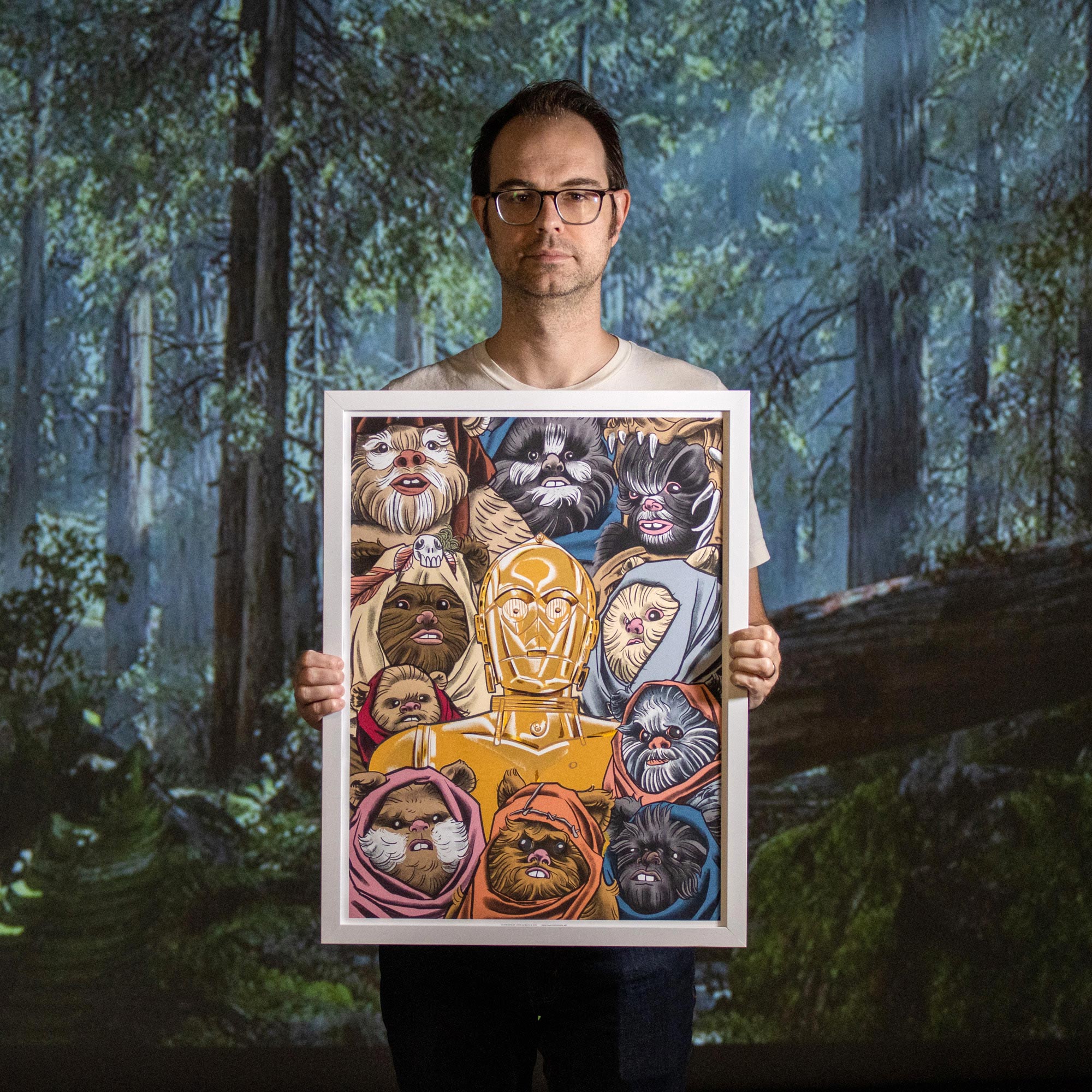 Return of the Jedi C3PO Ewok Limited Edition Print
