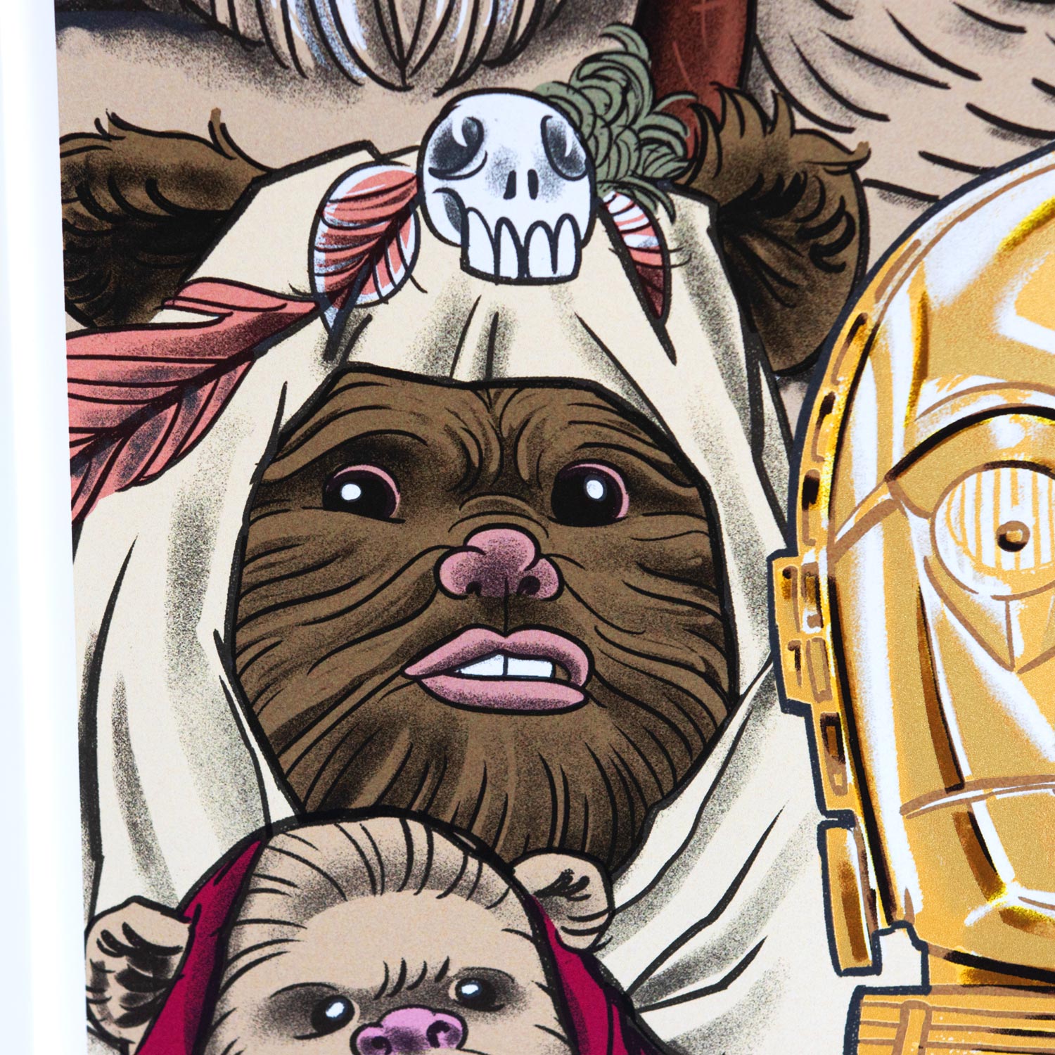 Return of the Jedi C3PO Ewok Limited Edition Print