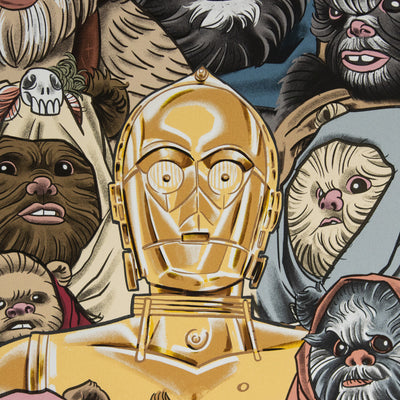 Return of the Jedi C3PO Ewok Print