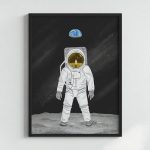 Lost on the Moon Art Print