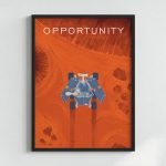Opportunity Mars Rover NASA Poster