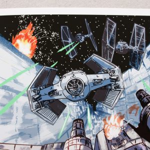 Death Star Battle Scene Print - Image 3